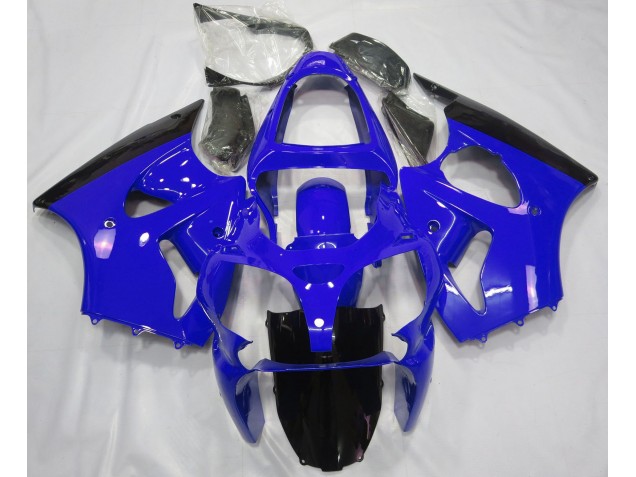 Blu Lucido & Nero 00-02 ZX6R Carene Moto