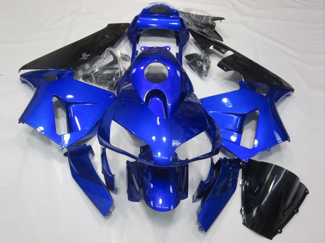Blu Lucido & Nero 03-04 CBR600RR Carene Moto