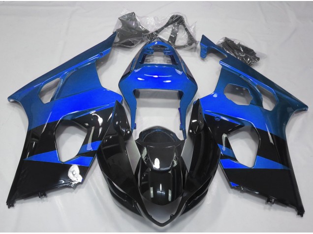 Blu Lucido & Nero 03-04 GSXR 1000 Carene Moto