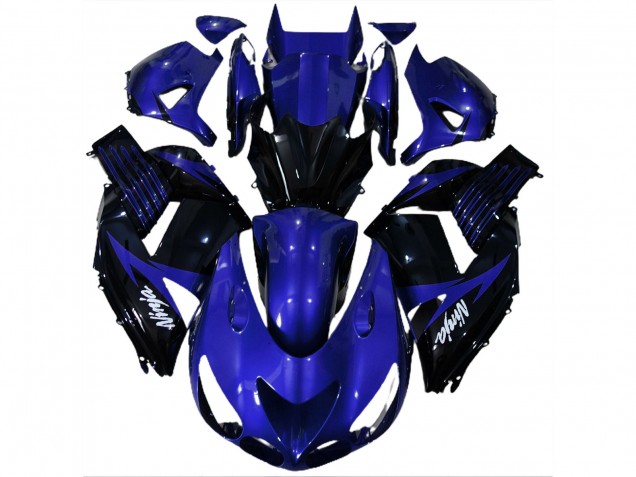 Blu Lucido & Nero 06-11 ZX14R Carene Moto