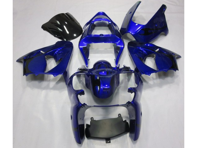 Blu Metallizzato 00-02 ZX6R Carene Moto