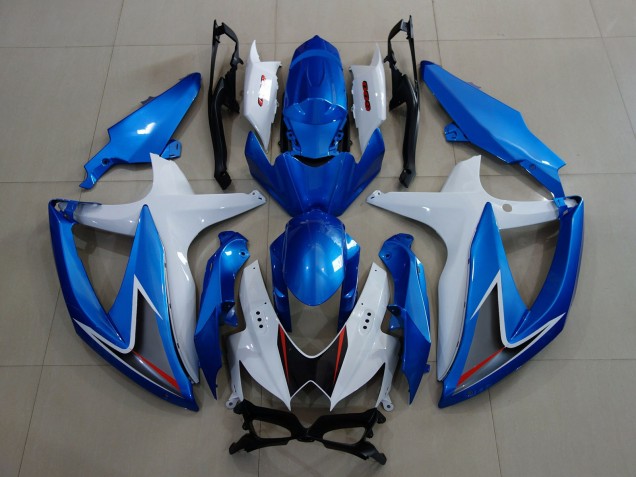 Blu Metallizzato & Bianco 08-10 GSXR 600-750 Carene Moto