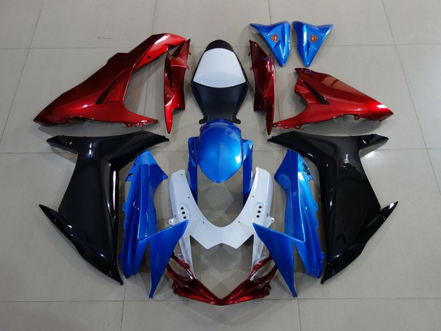 Blu/Nero/Rosso 11-24 GSXR 600-750 Carene Moto
