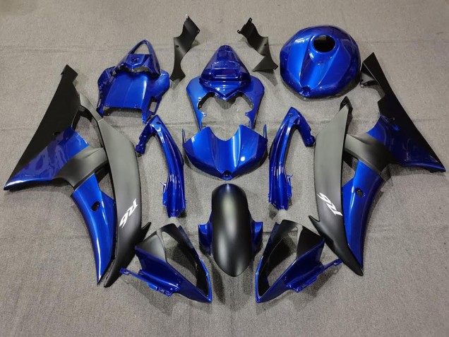 Blu Scuro & Nero Opaco 08-16 R6 Carene Moto