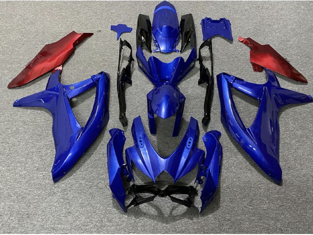 Blu Scuro & Rosso 08-10 GSXR 600-750 Carene Moto
