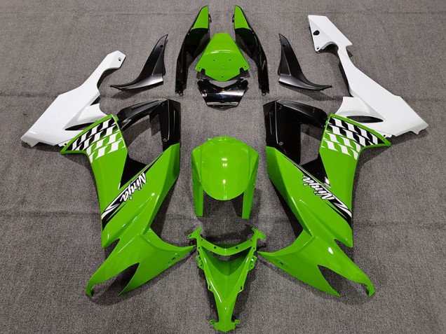 Cheq Verde & Bianco 08-10 ZX10R Carene Moto