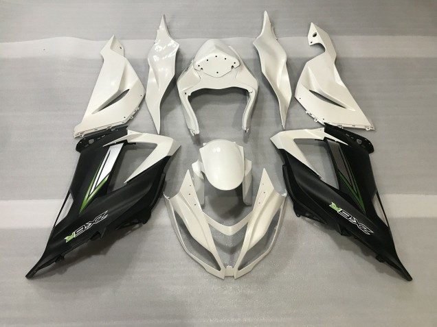 Cristallo Bianco & Nero Satinato 13-18 ZX6R Carene Moto