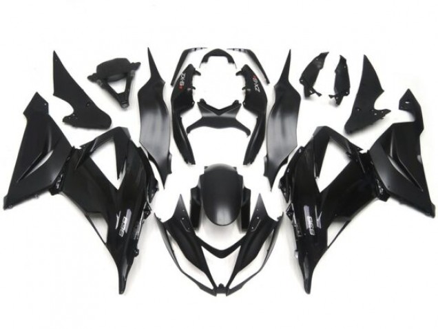 Decalcomanie Lucide Semplici Nere Lucide/Opache 13-18 ZX6R Carene Moto