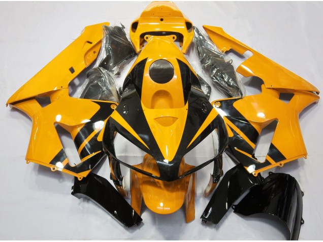 Design Arancione Brillante & Nero Lucido 05-06 CBR600RR Carene Moto