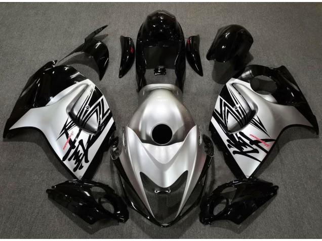 Design Nero Lucido & Argento 08-20 GSXR 1300 Carene Moto