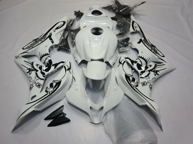 Design Speciale Bianco Lucido 07-08 CBR600RR Carene Moto