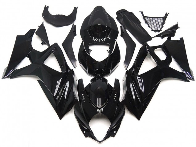 Elegante Stile Nero Lucido 07-08 GSXR 1000 Carene Moto