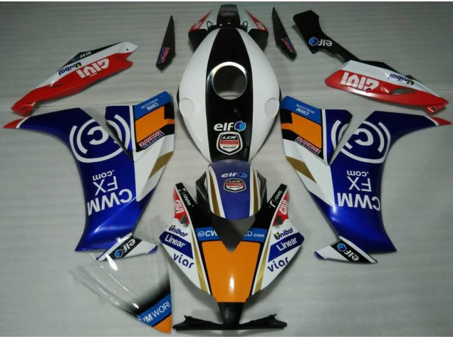 Elf Blu & Arancione 12-16 CBR1000RR Carene Moto