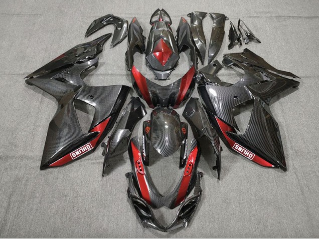 Fibra Di Carbonio Rosso 09-16 GSXR 1000 Carene Moto