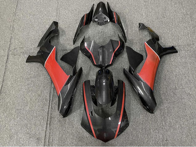 Fibra Di Carbonio & Rosso 15-19 R1 Carene Moto