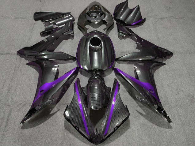 Fibra Di Carbonio Stile W Viola 04-06 R1 Carene Moto