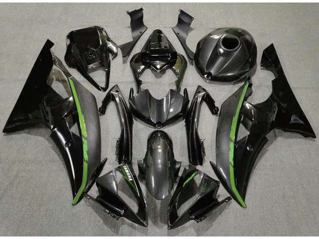 Fibra Di Carbonio & Verde 08-16 R6 Carene Moto