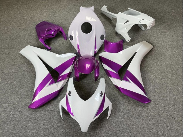 Finiture Bianche & Viola Lucide 08-11 CBR1000RR Carene Moto