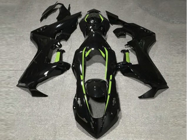 Fodera Nera Lucida & Verde Lime 17-23 CBR1000RR Carene Moto