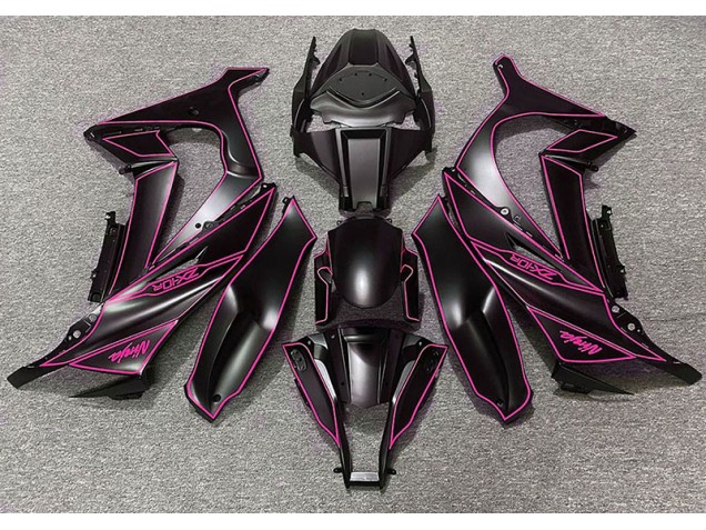 Fodera Nera Opaca & Rosa 11-15 ZX10R Carene Moto