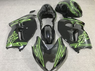 Acquista Fulmine Nero & Verde 97-07 GSXR 1300 Carene Moto