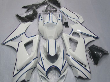 Acquista Gessato Bianco Blu Lucido 07-08 GSXR 1000 Carene Moto