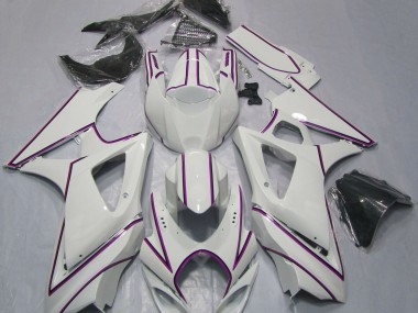 Acquista Gessato Bianco Rosa Lucido 07-08 GSXR 1000 Carene Moto
