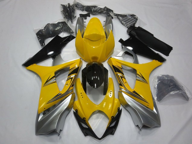 Giallo Argento 07-08 GSXR 1000 Carene Moto