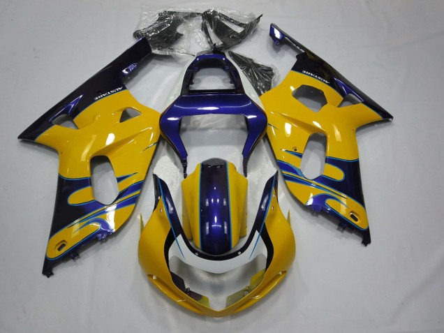 Giallo Blu 01-03 GSXR 600-750 Carene Moto