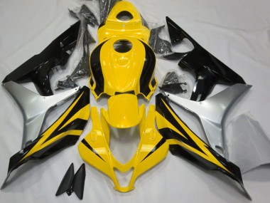 Acquista Giallo Lucido Argento & Nero 07-08 CBR600RR Carene Moto