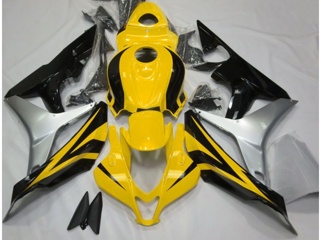 Giallo Lucido Argento & Nero 07-08 CBR600RR Carene Moto