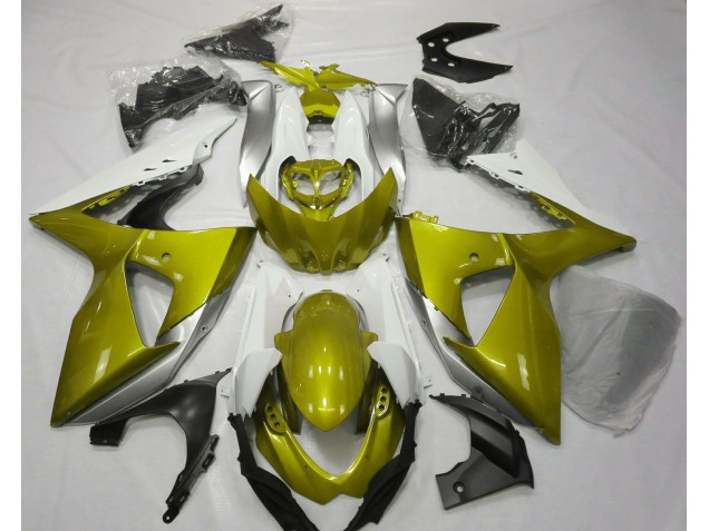 Giallo Lucido & Bianco 09-16 GSXR 1000 Carene Moto
