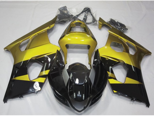 Giallo Lucido & Nero 03-04 GSXR 1000 Carene Moto