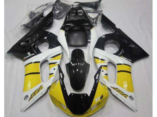 Giallo Lucido & Nero 98-02 R6 Carene Moto
