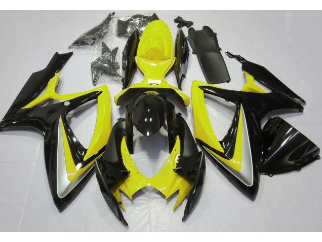 Giallo Lucido Rovinato 06-07 GSXR 600-750 Carene Moto