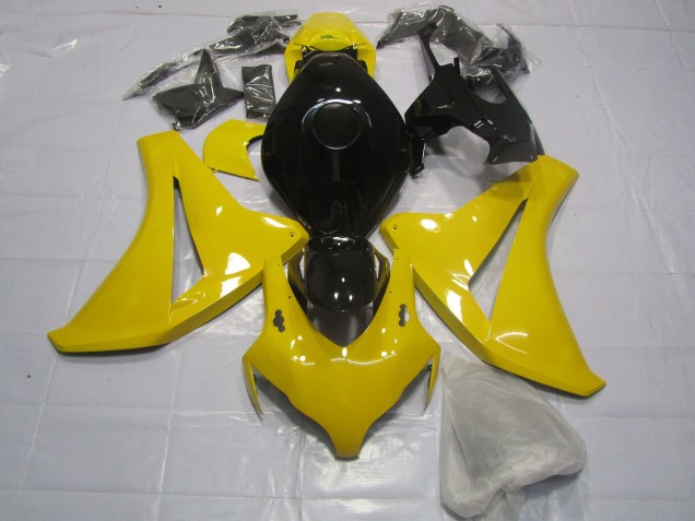 Giallo Trasparente & Nero 08-11 CBR1000RR Carene Moto