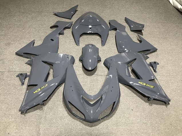 Grigio & Giallo Liscio 06-07 ZX10R Carene Moto