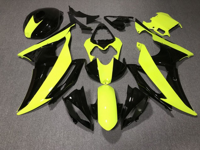 Haute Visibilité Et Noir Personnalisé 08-16 R6 Carene Moto