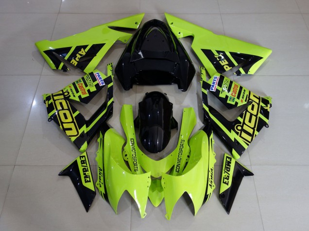 Haute Visibilité Jaune Et Noir 04-05 ZX10R Carene Moto