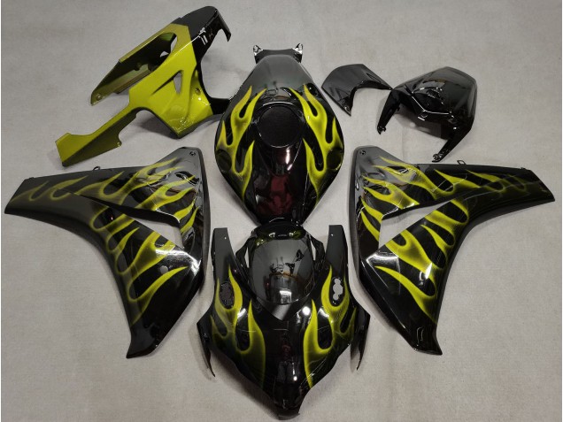 Jaune Flamme 08-11 CBR1000RR Carene Moto