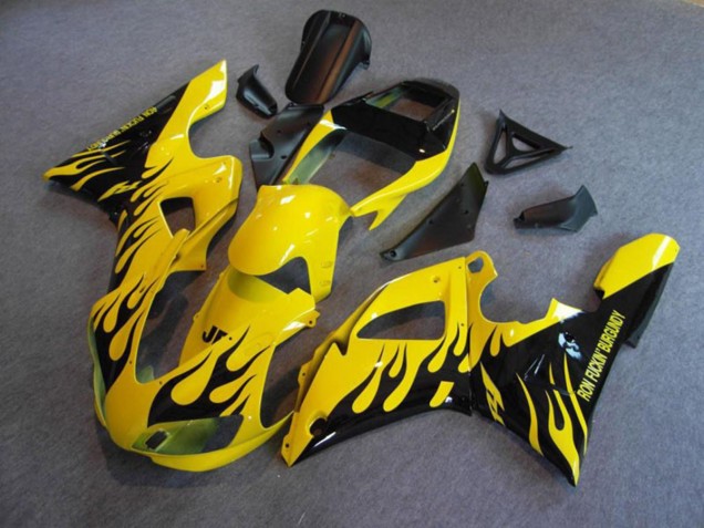 Jaune Flamme 98-99 R1 Carene Moto