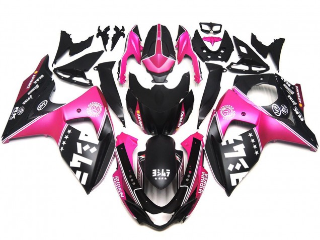 Loghi Personalizzati Rosa Opaco 09-16 GSXR 1000 Carene Moto