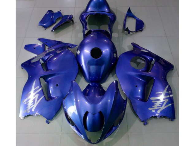 Logo Blu Lucido & Argento 97-07 GSXR 1300 Carene Moto