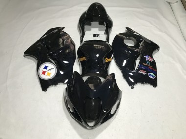 Acquista Logo Della Squadra Nero Lucido 97-07 GSXR 1300 Carene Moto
