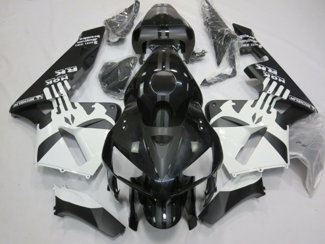 Logo Punisher In Bianco & Nero Opaco 05-06 CBR600RR Carene Moto
