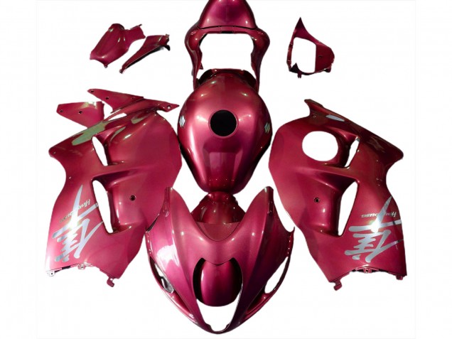 Logo Rosso Lucido & Argento 97-07 GSXR 1300 Carene Moto