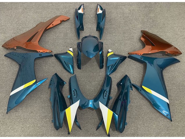 Lucentezza Azzurro & Arancione 11-24 GSXR 600-750 Carene Moto