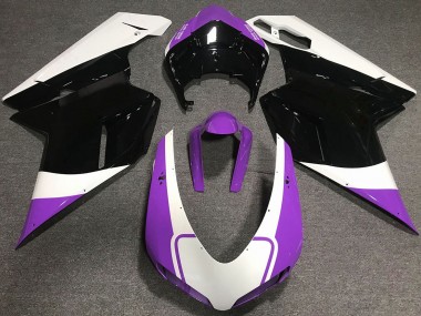 Acquista Lucido Viola Bianco & Nero 07-14 Ducati 848 1098 1198 Carene Moto