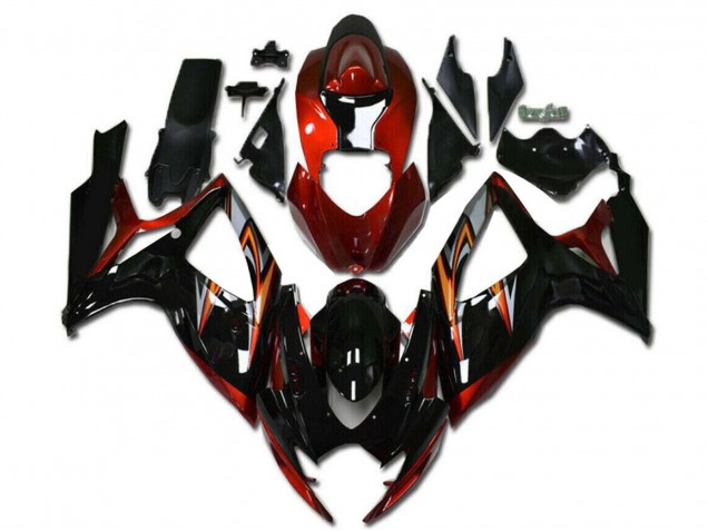 Acquista Carena Moto Suzuki GSXR 600/750 2006-2007 - Arancia Argento Nero Lucido Banda