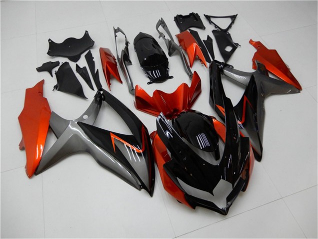 Acquista Carena Moto Suzuki GSXR 600/750 2008-2010 - Arancia Grigio Nero Lucido